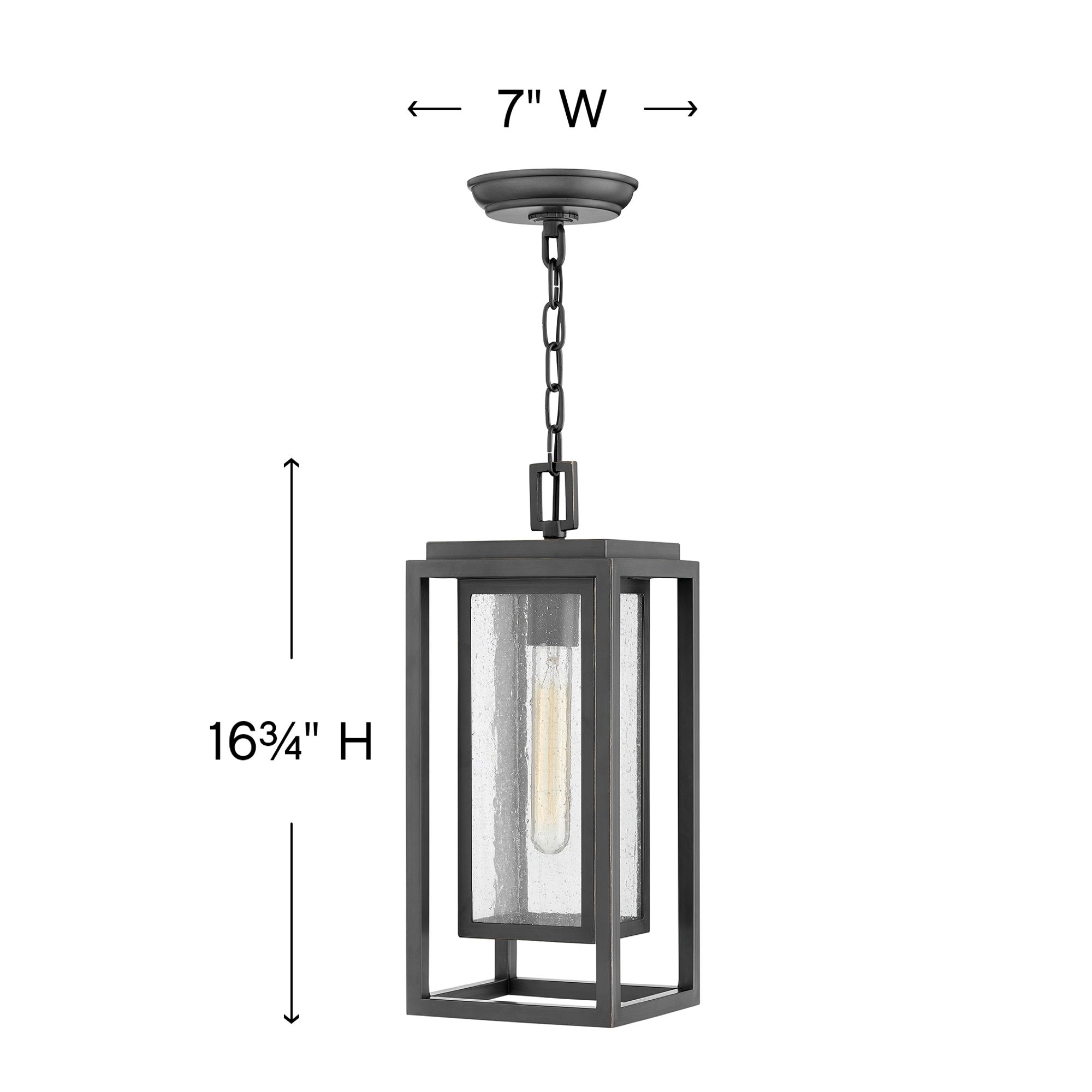 Image 5 Republic 16 3/4"H Oil-Rubbed Bronze Outdoor Hanging Light more views