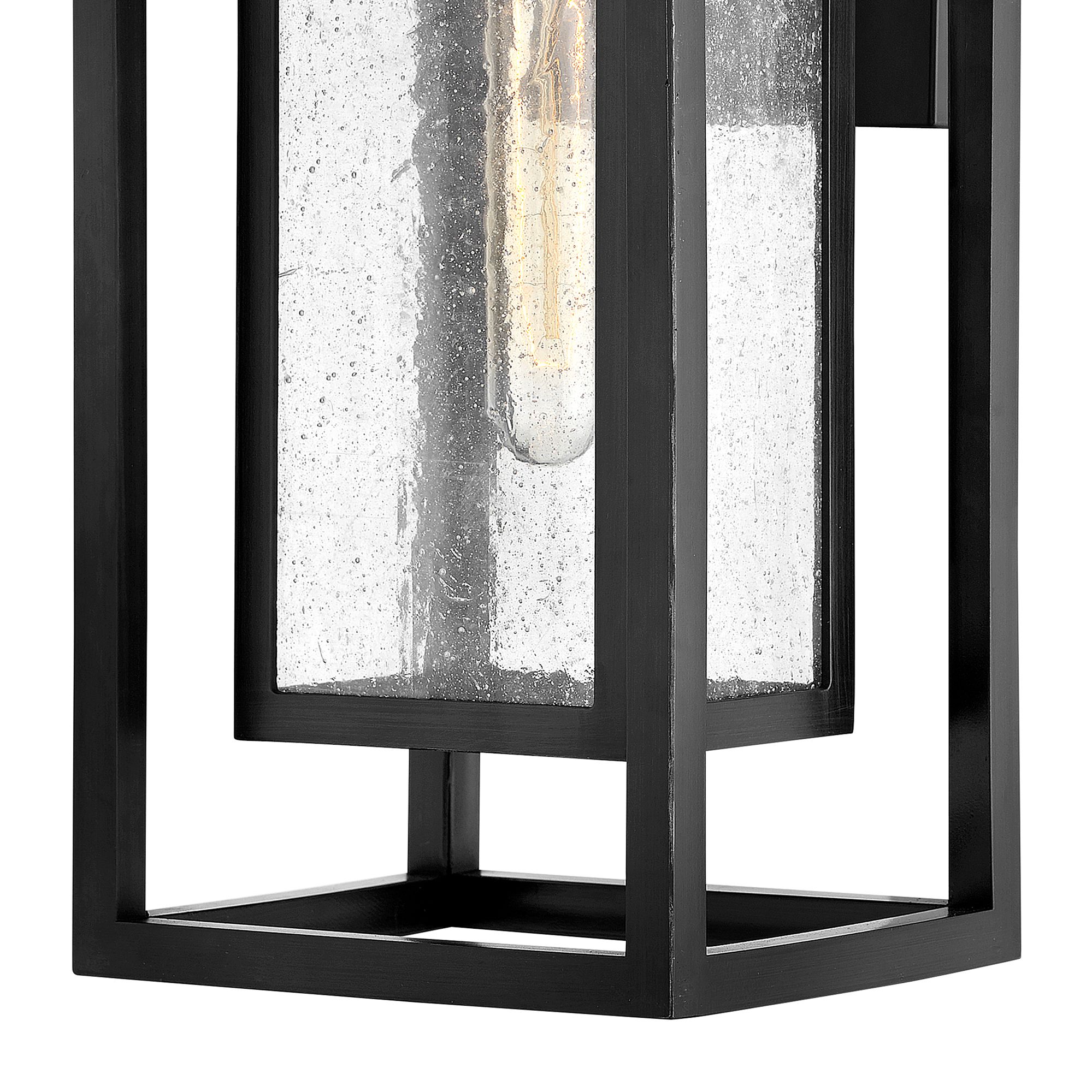 Republic 16" High Black 12V Outdoor Wall Light in scene