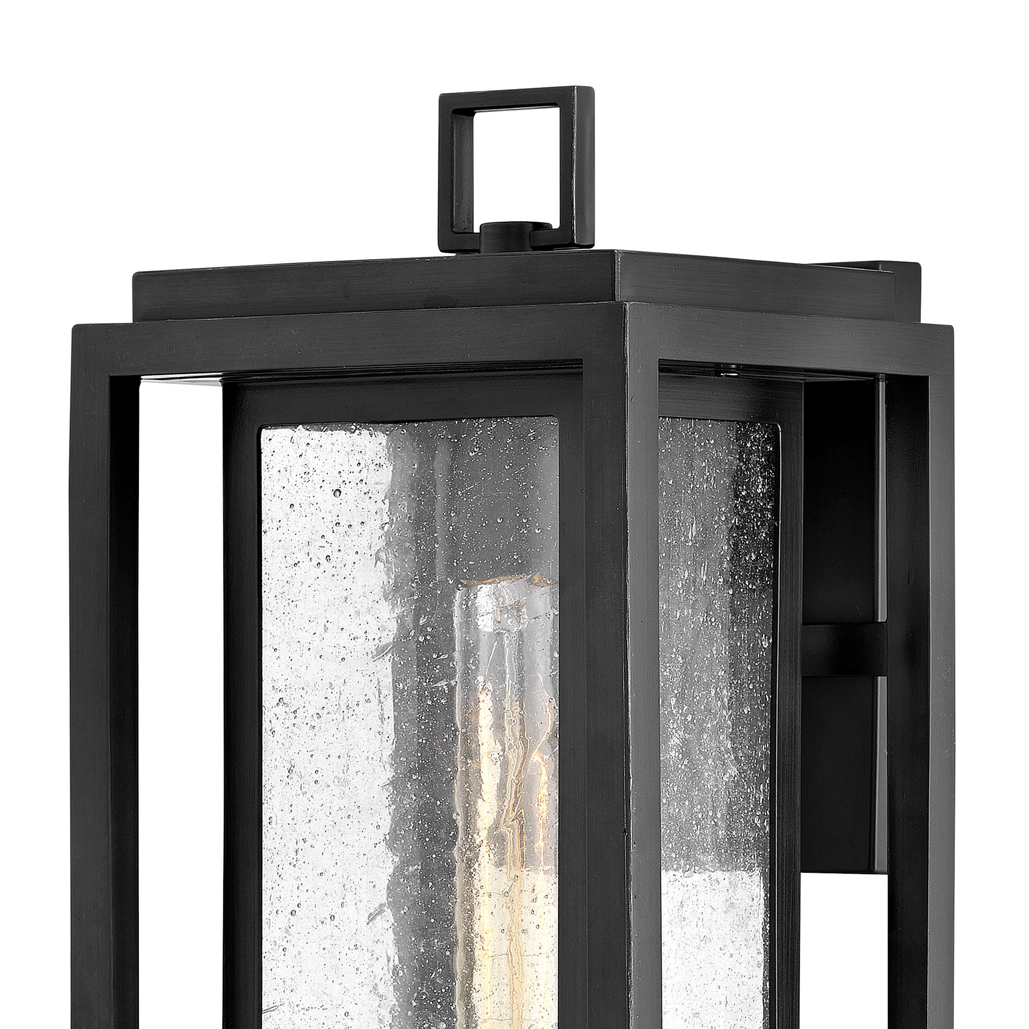 Republic 16" High Black 12V Outdoor Wall Light in scene
