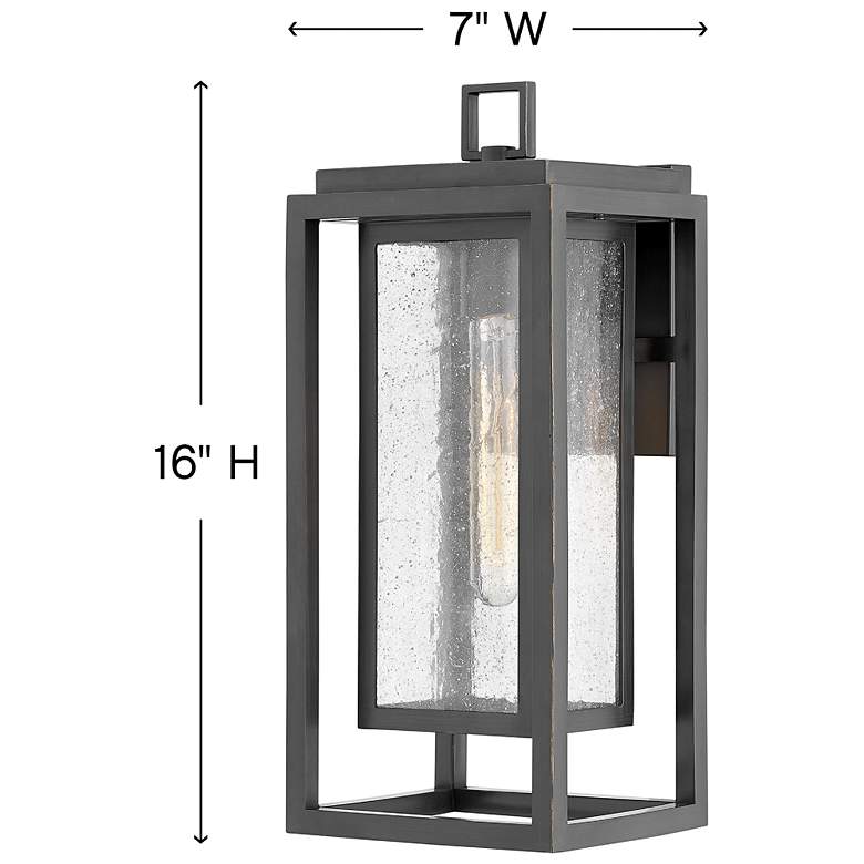 Image 5 Republic 16" High Oil Rubbed Bronze 12V Outdoor Wall Light more views