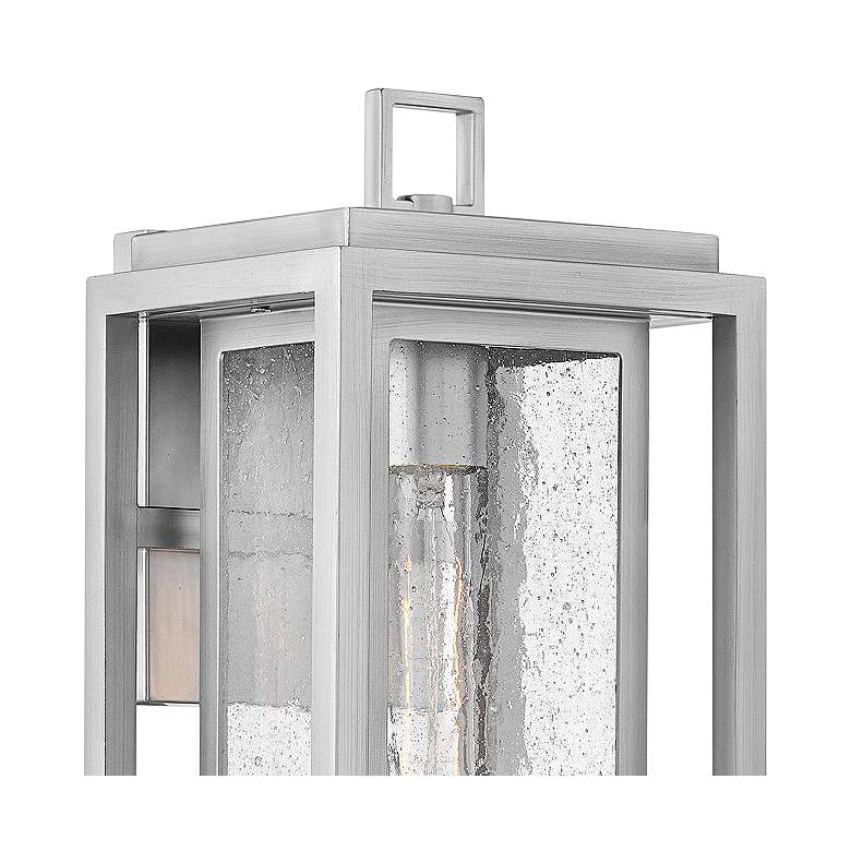 Image 4 Republic 16 inchH Satin Nickel LED Outdoor Lantern Wall Light more views