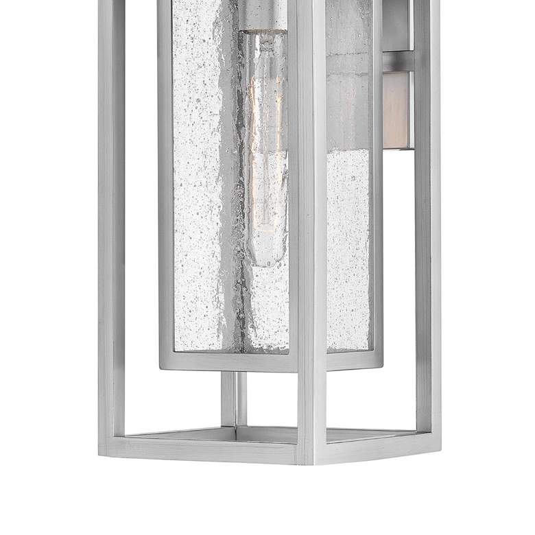 Image 5 Republic 16 inchH Satin Nickel LED Outdoor Lantern Wall Light more views