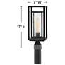 6_Republic 17" High Black 5 Watts Outdoor Post Light more views