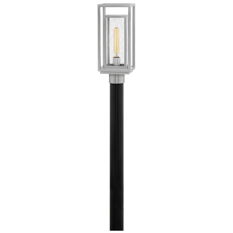Image 1 Republic 17" High Satin Nickel 5 Watts Outdoor Post Light