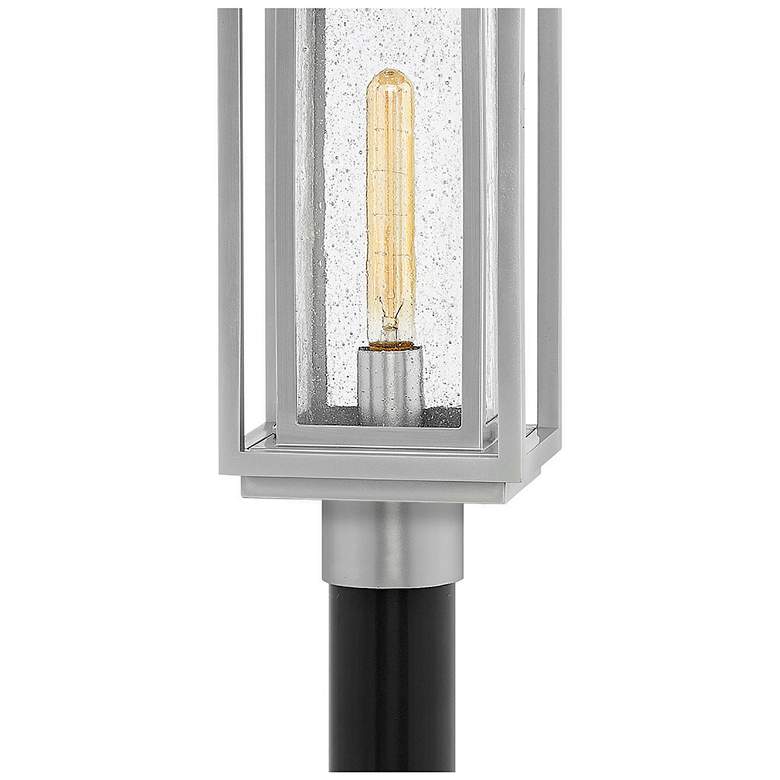 Image 4 Republic 17" High Satin Nickel 5 Watts Outdoor Post Light more views