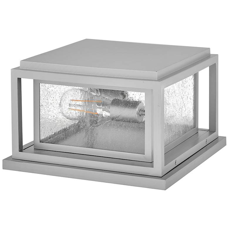 Image 7 Republic 7 1/2" High Satin Nickel 2-Light Pier Mount Light more views