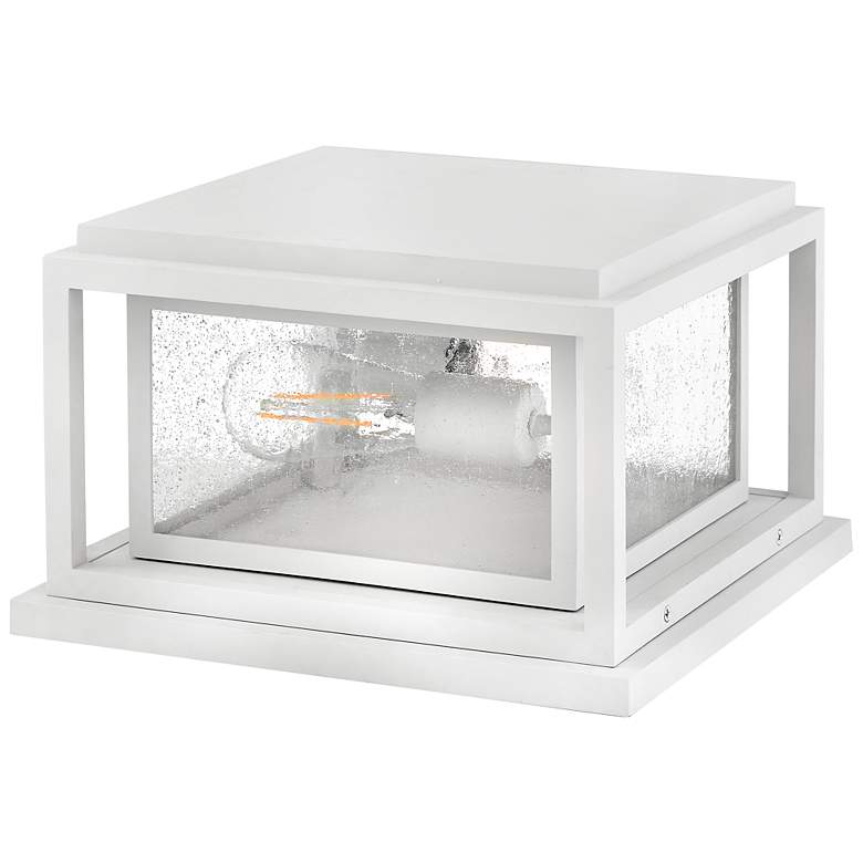 Image 7 Republic 7 1/2" High White 2-Light Outdoor Pier Mount Light more views