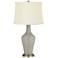 Requisite Gray Anya Table Lamp with Dimmer