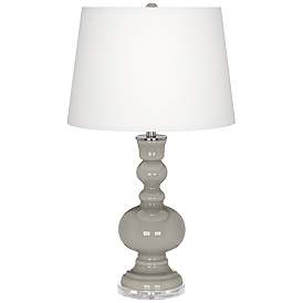 Image2 of Requisite Gray Apothecary Table Lamp with Dimmer