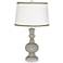 Requisite Gray Apothecary Table Lamp with Ric-Rac Trim