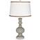 Requisite Gray Apothecary Table Lamp with Twist Scroll Trim