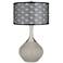Requisite Gray Black Metal Shade Spencer Table Lamp