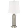 Requisite Gray Carrie Table Lamp Set of 2 with Dimmers