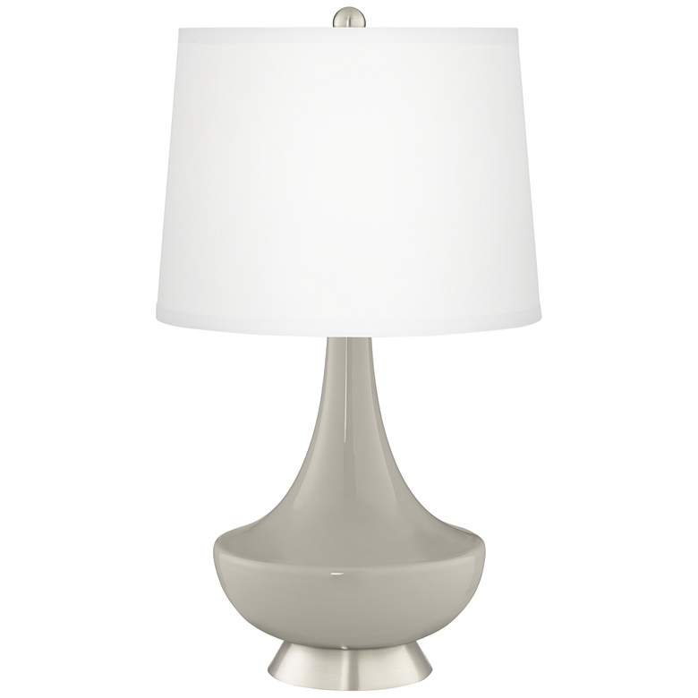 Image 2 Requisite Gray Gillan Glass Table Lamp