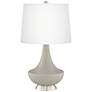Requisite Gray Gillan Glass Table Lamp