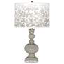 Requisite Gray Mosaic Giclee Apothecary Table Lamp