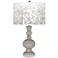 Requisite Gray Mosaic Giclee Apothecary Table Lamp
