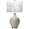 Requisite Gray Mosaic Giclee Ovo Table Lamp