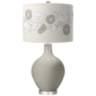 Requisite Gray Rose Bouquet Ovo Table Lamp