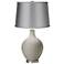 Requisite Gray - Satin Light Gray Shade Ovo Table Lamp