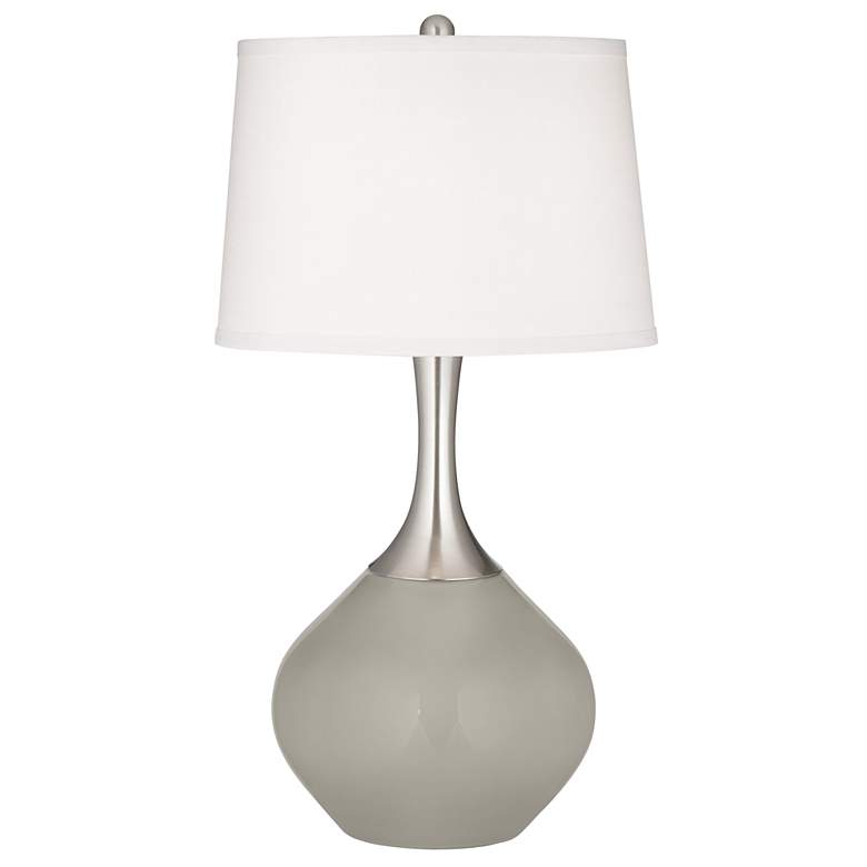 Image 2 Requisite Gray Spencer Table Lamp with Dimmer