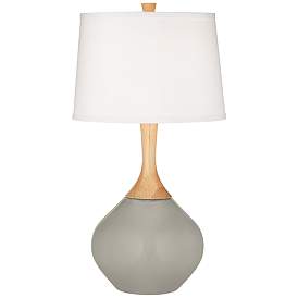 Image2 of Requisite Gray Wexler Table Lamp with Dimmer