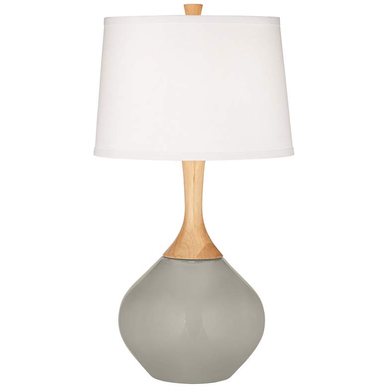 Image 2 Requisite Gray Wexler Table Lamp with Dimmer