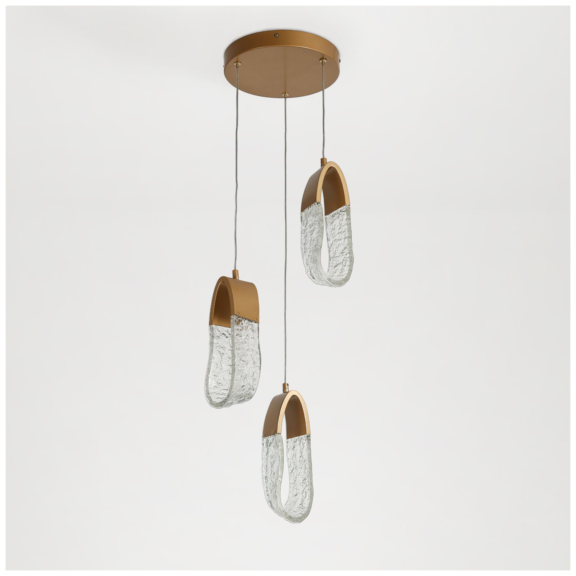 Image 4 Resdroin 3-Light LED Resin Cluster Island Pendant Light - Made to Order more views