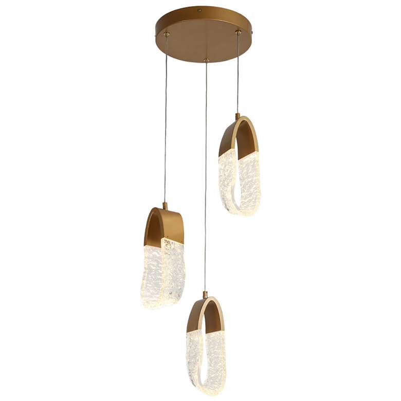 Image 1 Resdroin 3-Light LED Resin Cluster Island Pendant Light