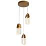 2_Resdroin 3-Light LED Resin Cluster Island Pendant Light