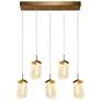 1_Resdroin 5-Light LED Resin Island Pendant Light