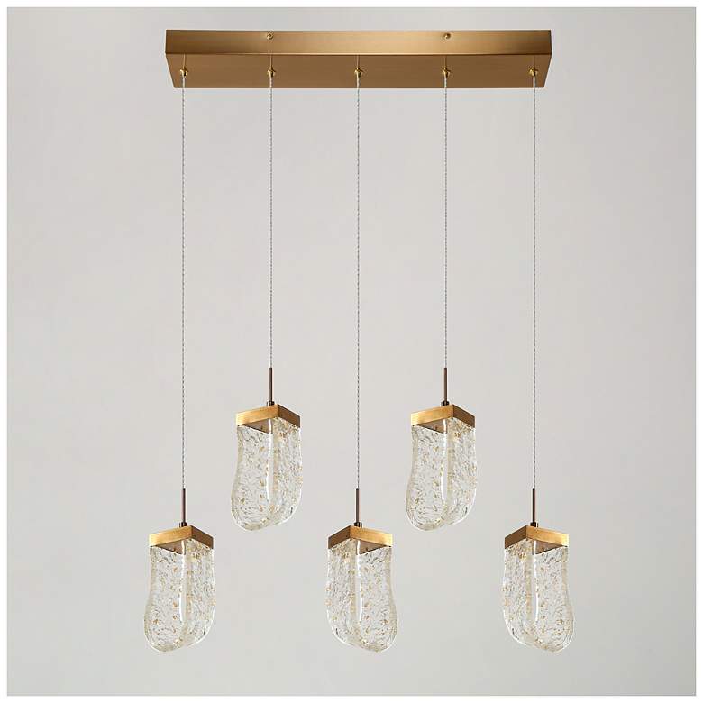 Image 3 Resdroin 5-Light LED Resin Island Pendant Light more views