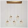 3_Resdroin 5-Light LED Resin Island Pendant Light more views