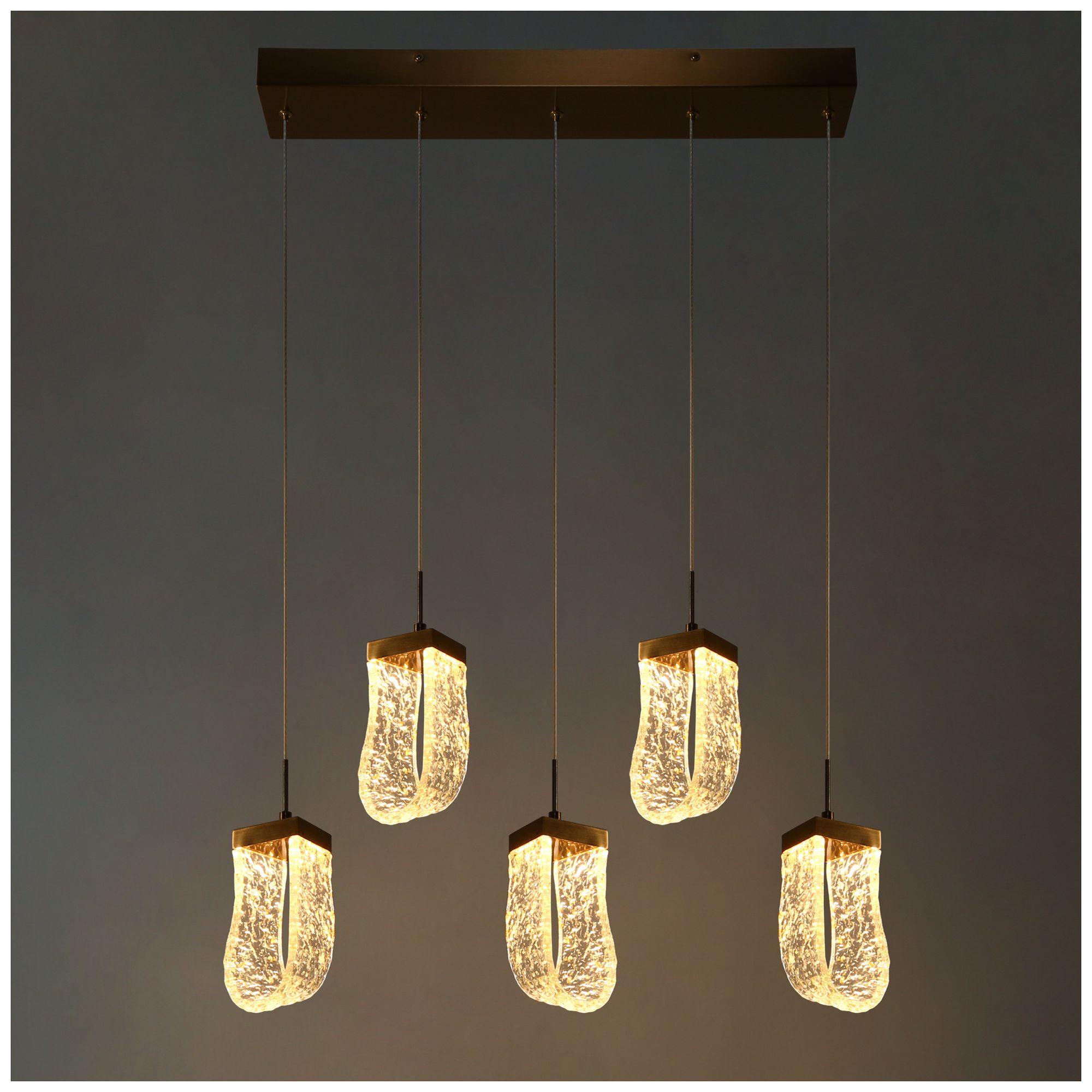 Image 4 Resdroin 5-Light LED Resin Island Pendant Light more views