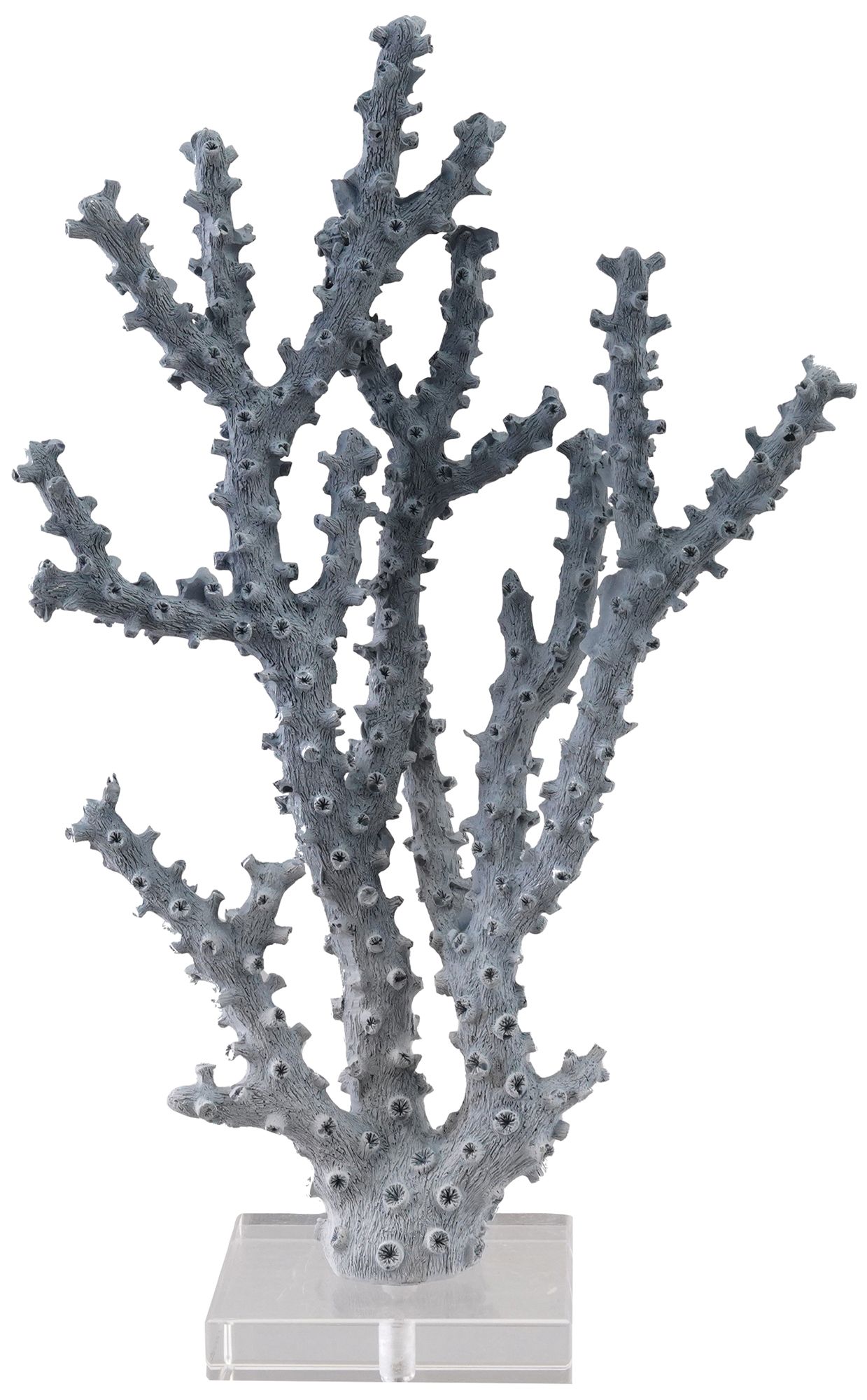Image 2 Resin Coral Decor with Acrylic Base, Blue