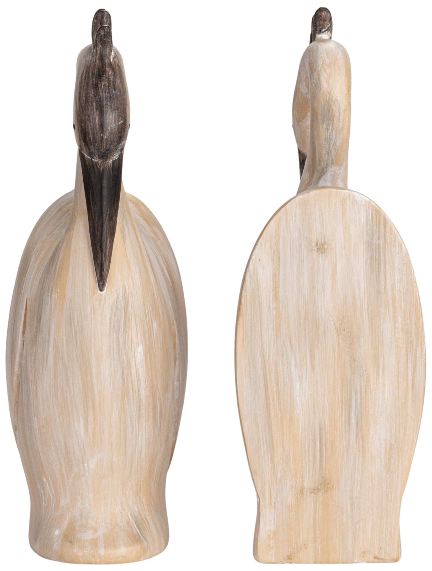Image 7 Resin Heron Bookends, Cream more views