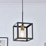 1_Resolute 1 Lt Brass And Black Pendant