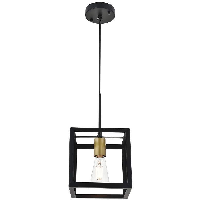 Image 7 Resolute 1 Lt Brass And Black Pendant more views