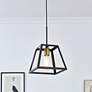 1_Resolute 1 Lt Brass And Black Pendant