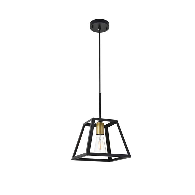 Image 4 Resolute 1 Lt Brass And Black Pendant more views