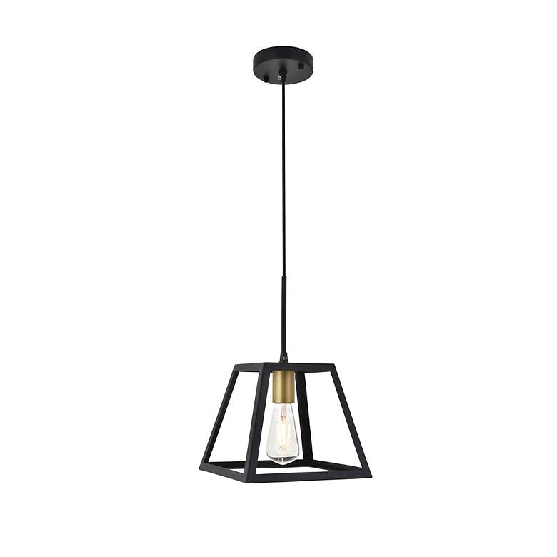 Image 5 Resolute 1 Lt Brass And Black Pendant more views