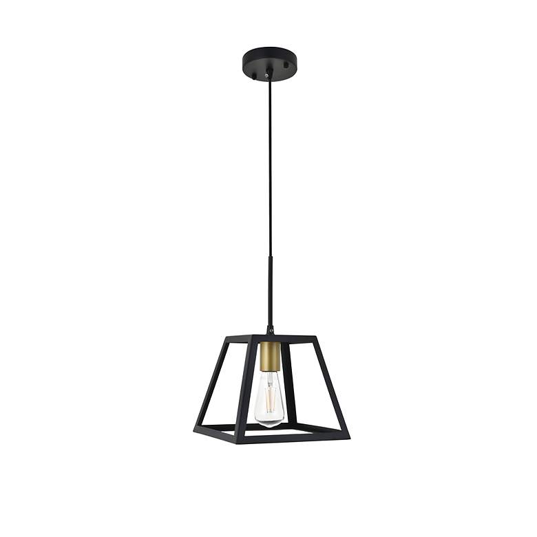 Image 6 Resolute 1 Lt Brass And Black Pendant more views