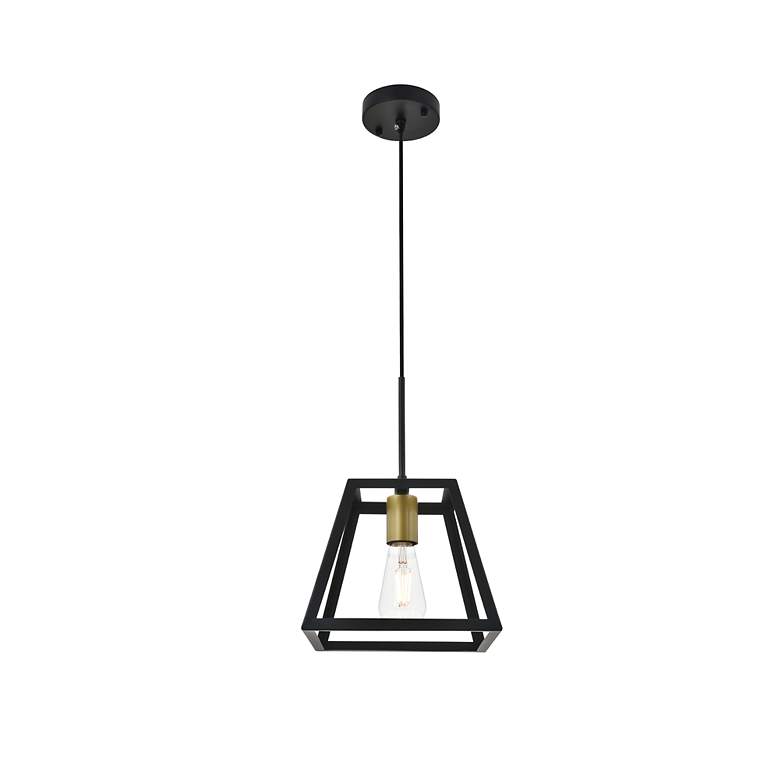 Image 7 Resolute 1 Lt Brass And Black Pendant more views