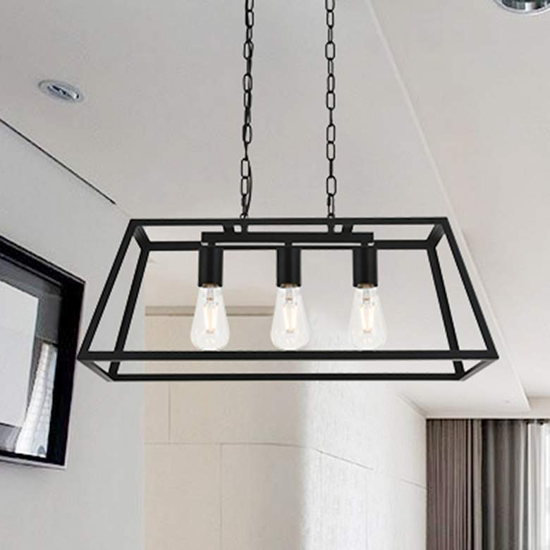 Image 1 Resolute 3 Lt Pendant, Black