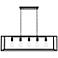 Resolute 38 1/4" Wide Black 5-Light Rectangular Pendant