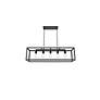 6_Resolute 38 1/4" Wide Black 5-Light Rectangular Pendant more views