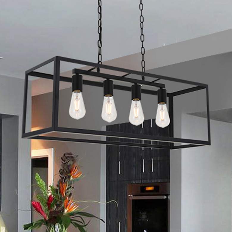 Image 2 Resolute 4 Lt Black Pendant