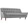 Response 89" Wide Expectation Gray Tufted Modern Sofa