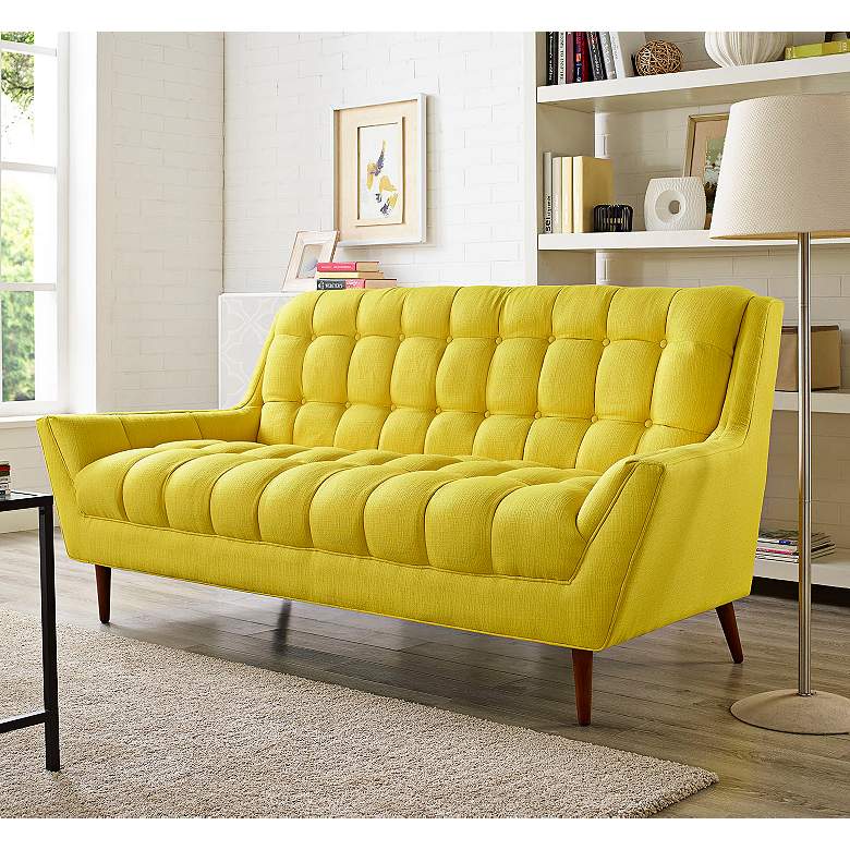 Image 1 Response Sunny Fabric Tufted Loveseat