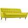 Response Wheatgrass 89" Wide Fabric Tufted Sofa